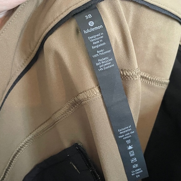 Lululemon athletica Men’s Pants ABC Classic-Fit 5 Pockets Warpstreme Tan Sz 38 - Picture 12 of 16